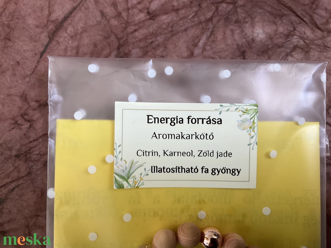 Ásványkarkötő illatosítható fagyönggyel - � Energia forrása  - ékszer - karkötő - ásványkarkötő - Meska.hu