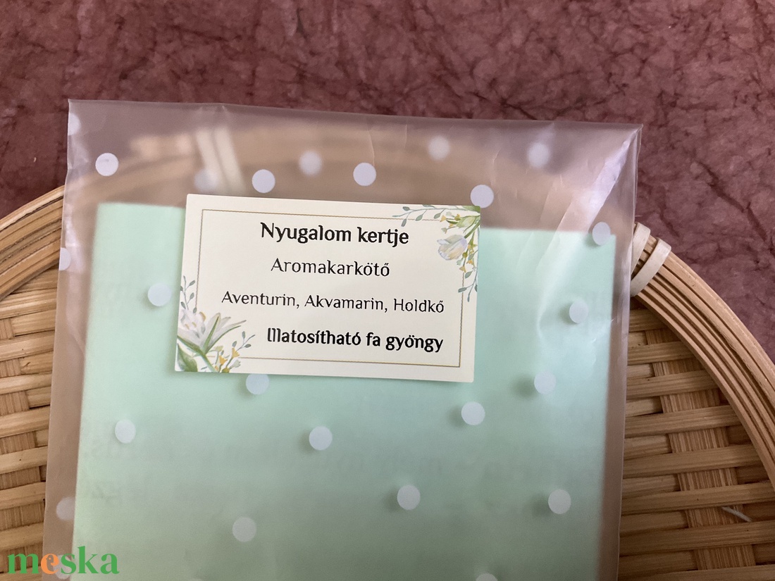 Aroma karkötő - nyugalom kertje - ékszer - karkötő - ásványkarkötő - Meska.hu