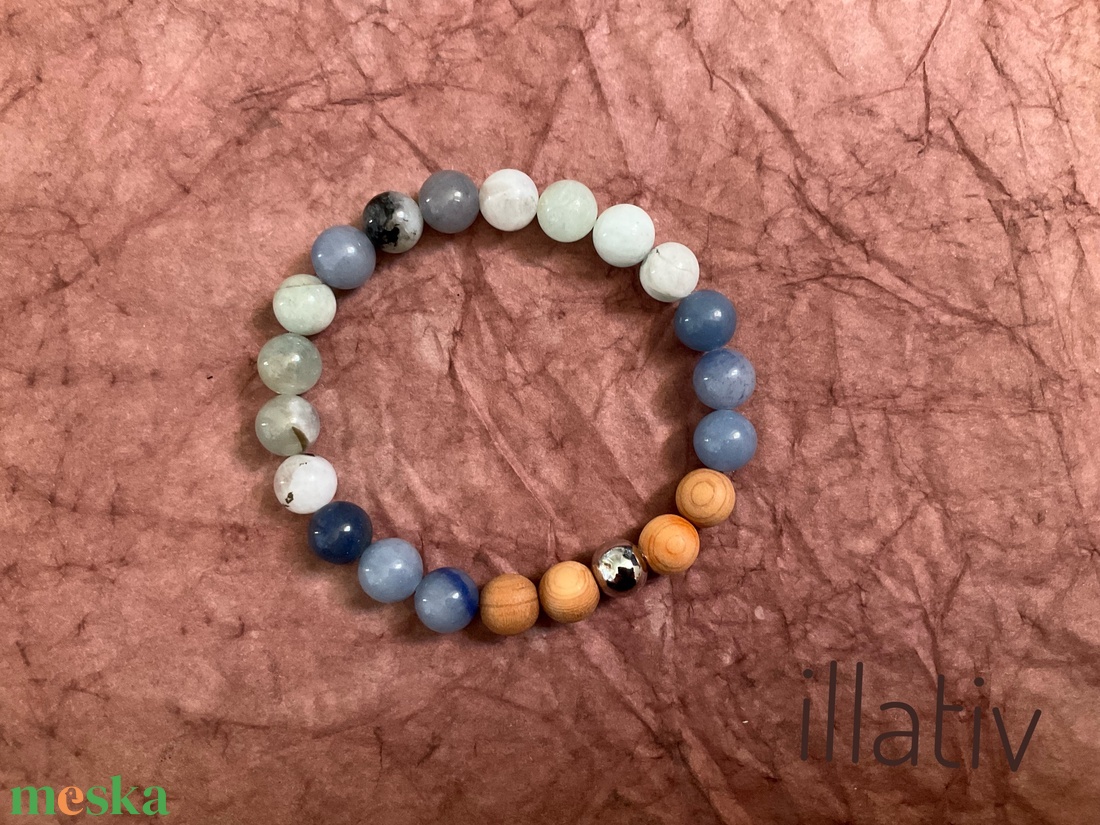 Aroma karkötő - nyugalom kertje - ékszer - karkötő - ásványkarkötő - Meska.hu