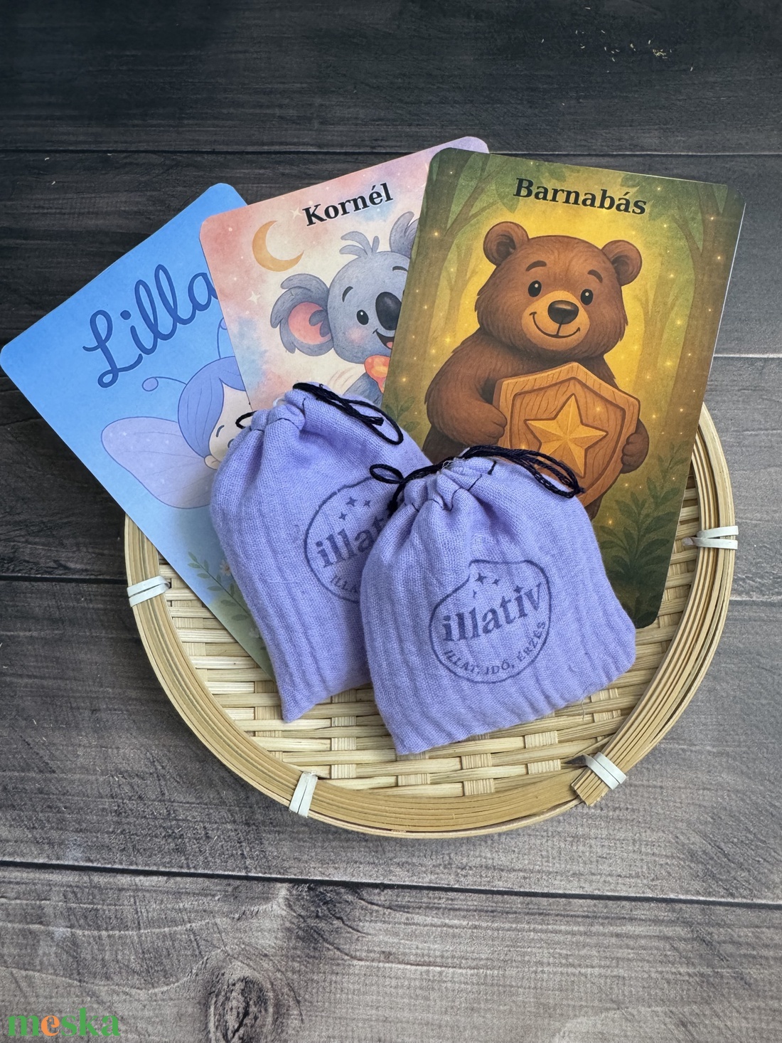 Levendula és Kamilla puha zsákban gyerekeknek 3 db mesekártyával - otthon & életmód - gyertya, illat, aroma - illatzsák - Meska.hu