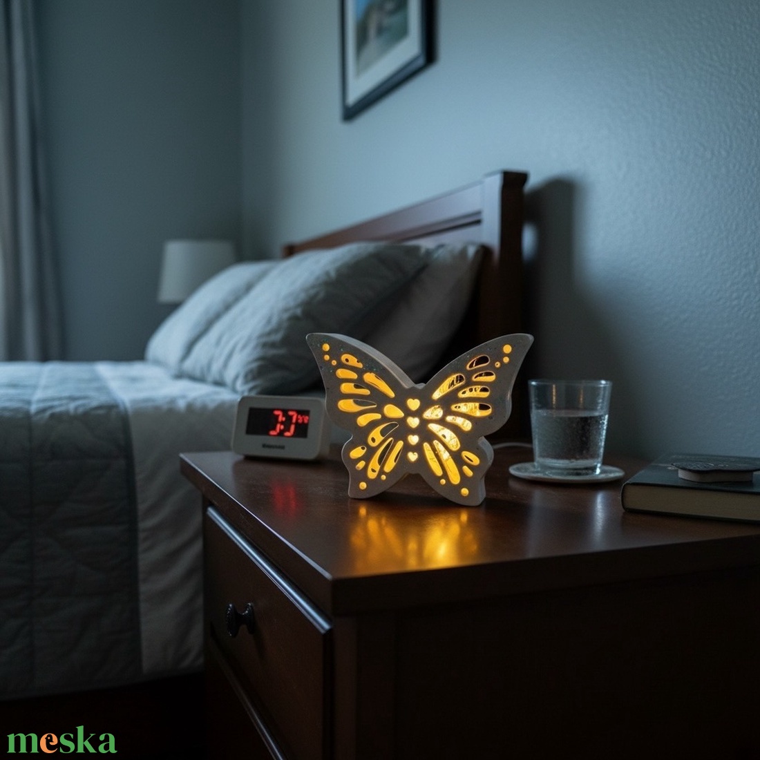 Pillangó hangulatfény � kézzel készült dekor és ajándék - otthon & életmód - dekoráció - dísztárgy - Meska.hu