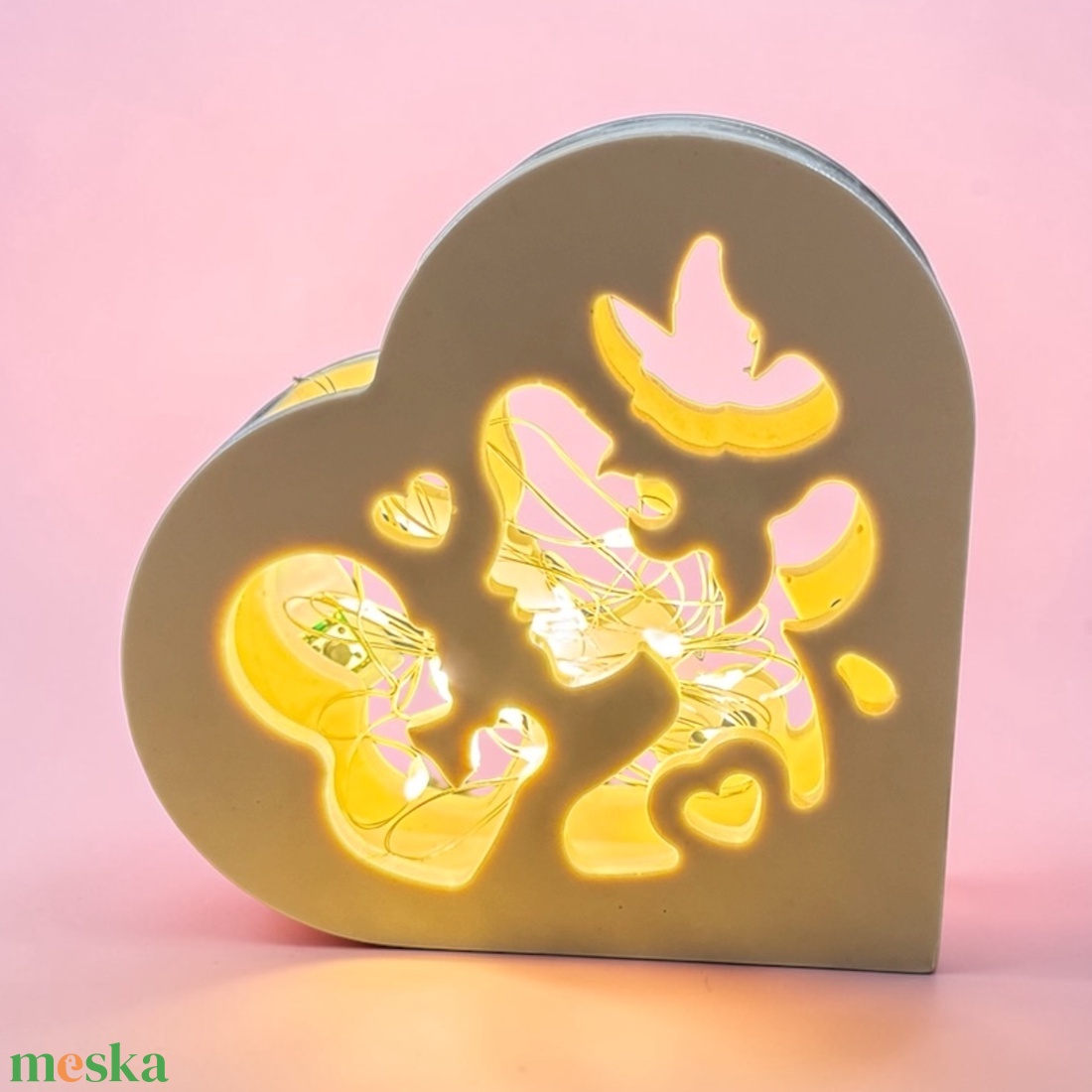 Anya-gyermek szeretetfény - otthon & életmód - dekoráció - dísztárgy - Meska.hu