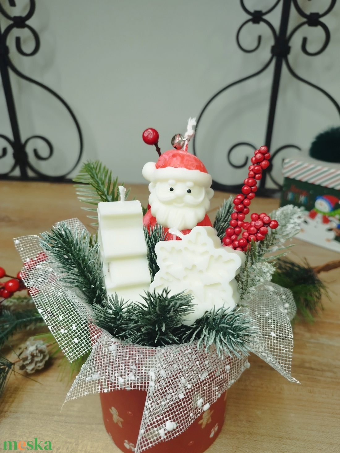 Szeretet almája illatbox - karácsony - karácsonyi lakásdekoráció - karácsonyi illatgyertya, mécses - Meska.hu