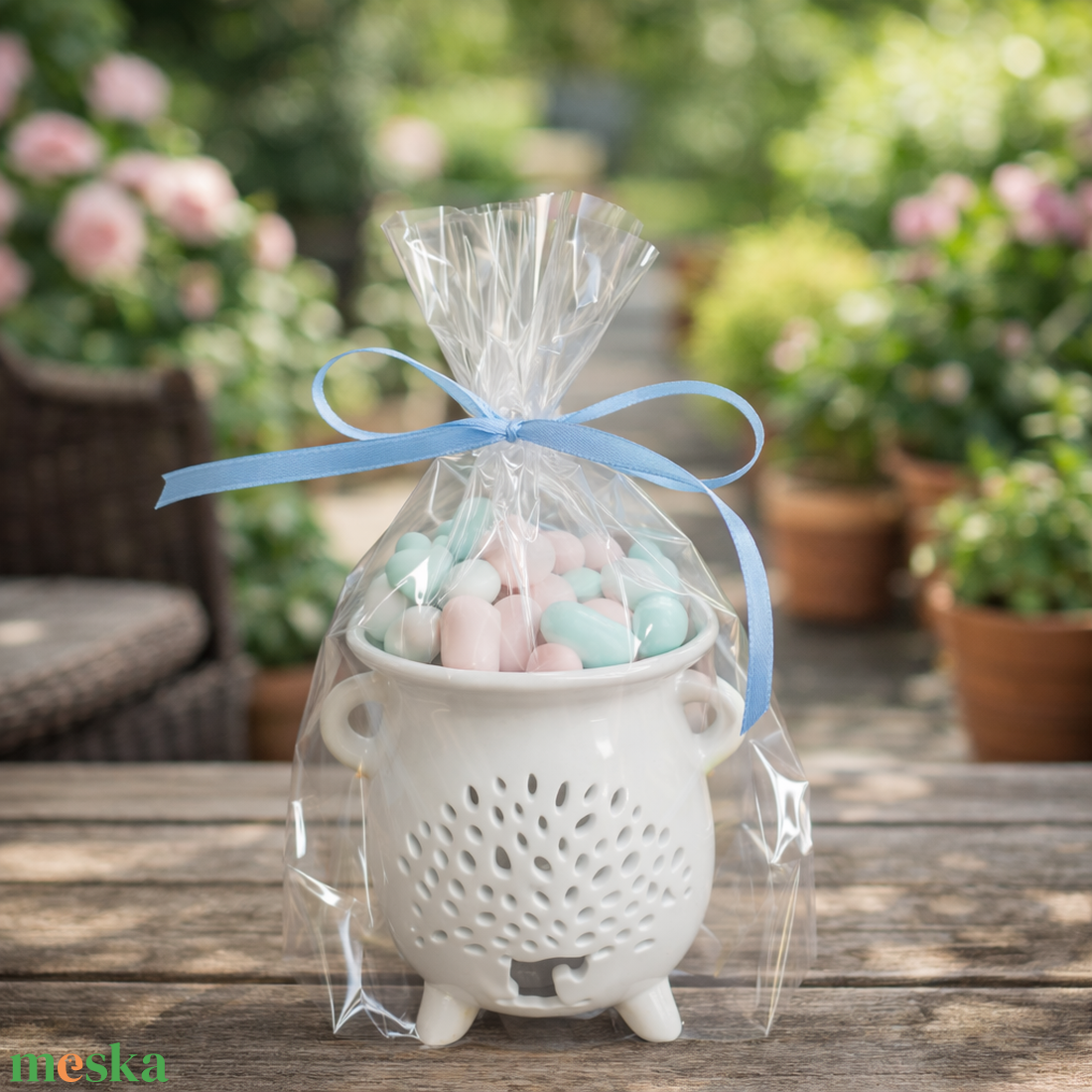 Pasztell Felhő Ajándékcsomag Kerámia Párologtatóban - otthon & életmód - gyertya, illat, aroma - aromalámpa - Meska.hu