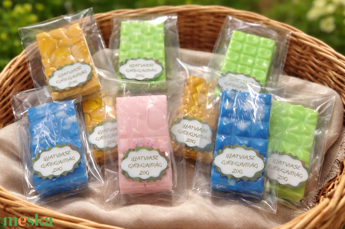 Illatvarázs viaszkockák - otthon & életmód - gyertya, illat, aroma - gyertyatartó - Meska.hu