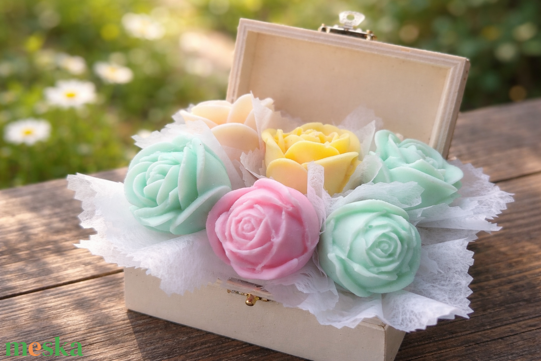 Tavaszi álomdoboz-Illatviasz - otthon & életmód - gyertya, illat, aroma - illatviasz - Meska.hu