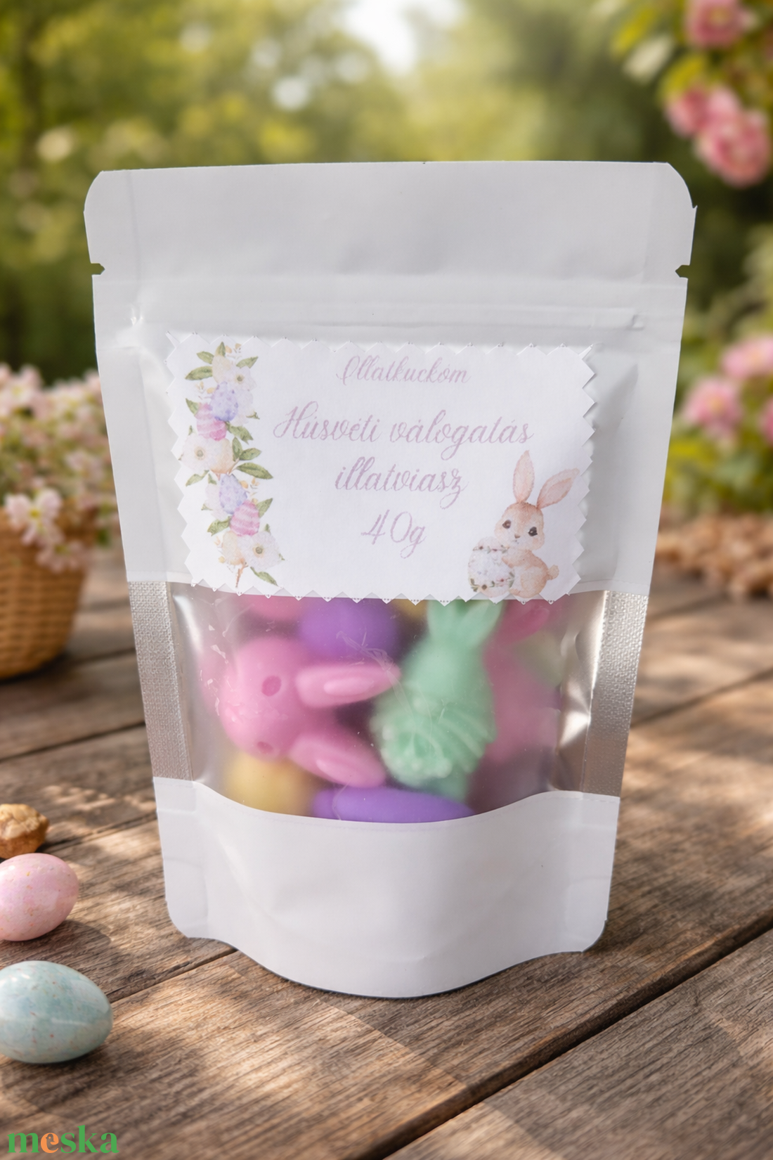 Húsvéti illatviasz válogatás díszdobozban � nyuszis ajándékcsomag - otthon & életmód - gyertya, illat, aroma - illatviasz - Meska.hu