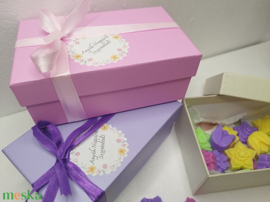 Tavaszi virágillat-illatviasz ajándékdoboz - otthon & életmód - gyertya, illat, aroma - illatviasz - Meska.hu