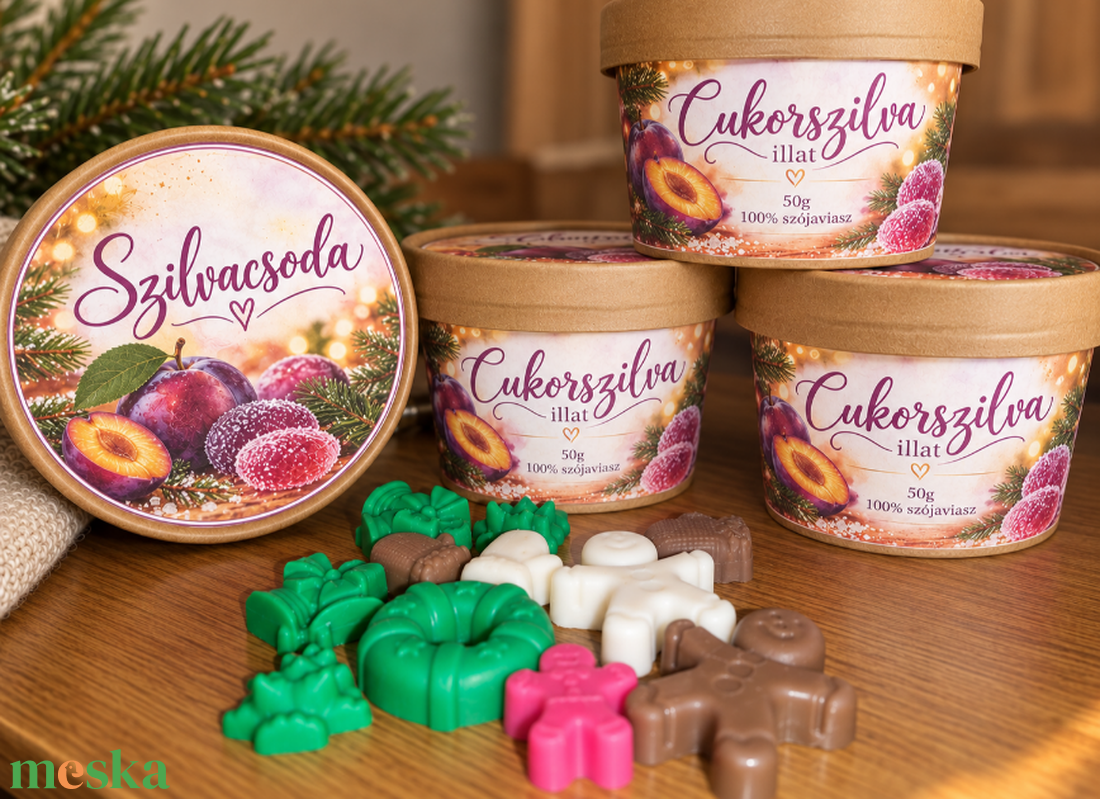 Karácsony illatai illatviasz - otthon & életmód - gyertya, illat, aroma - illatviasz - Meska.hu