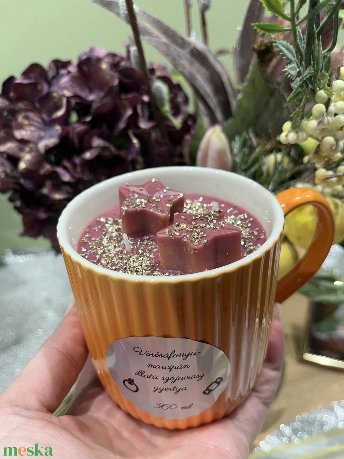 Bögrés szójaviasz gyertya vörösáfonya-marcipán illatban 360 ml - otthon & életmód - gyertya, illat, aroma - gyertya - Meska.hu Bögrés szójaviasz gyertya vörösáfonya-marcipán illatban 360 ml - otthon & életmód - gyertya, illat, aroma - gyertya - Meska.hu