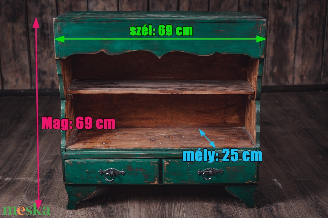 Bájos, vintage stílusú, shabby chic jegyeket hordozó zöld polcos szekrény - otthon & életmód - bútor - komód - Meska.hu Bájos, vintage stílusú, shabby chic jegyeket hordozó zöld polcos szekrény - otthon & életmód - bútor - komód - Meska.hu