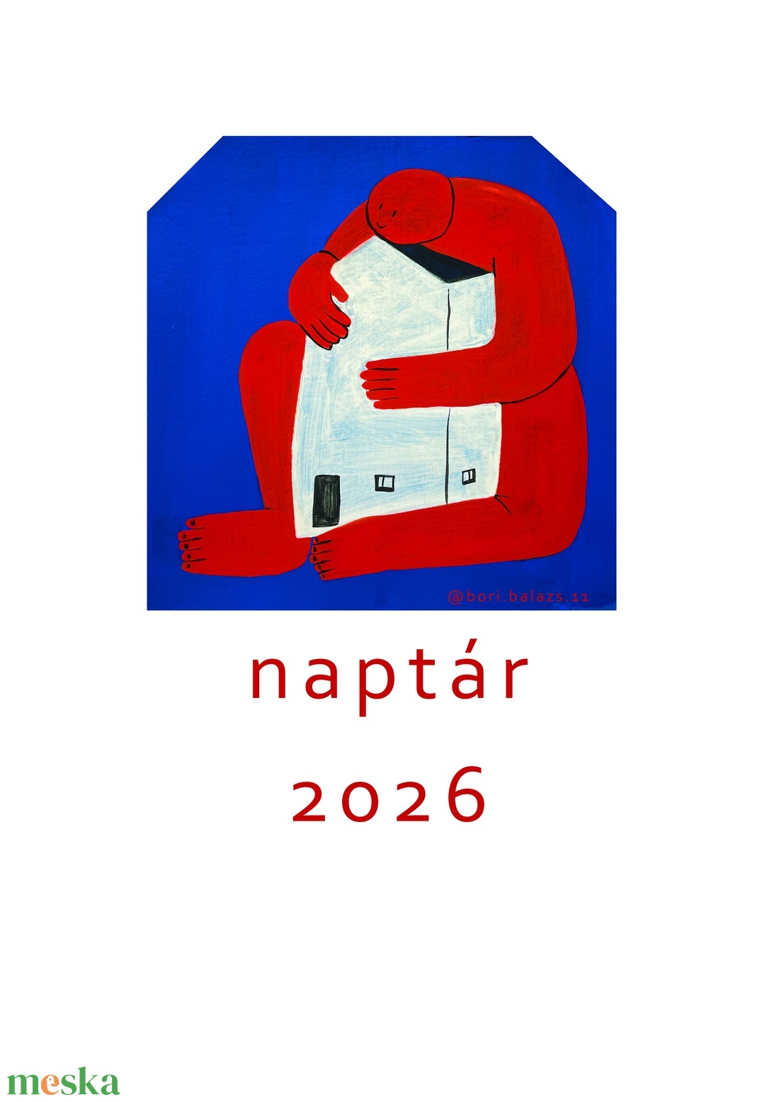 2026-os falinaptár A4 - otthon & életmód - dekoráció - fali és függő dekoráció - falinaptár & öröknaptár - Meska.hu