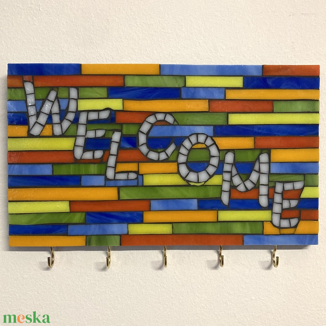 Mozaik WELCOME kulcstartó - otthon & életmód - ház & kert - isten hozott tábla - Meska.hu Mozaik WELCOME kulcstartó - otthon & életmód - ház & kert - isten hozott tábla - Meska.hu