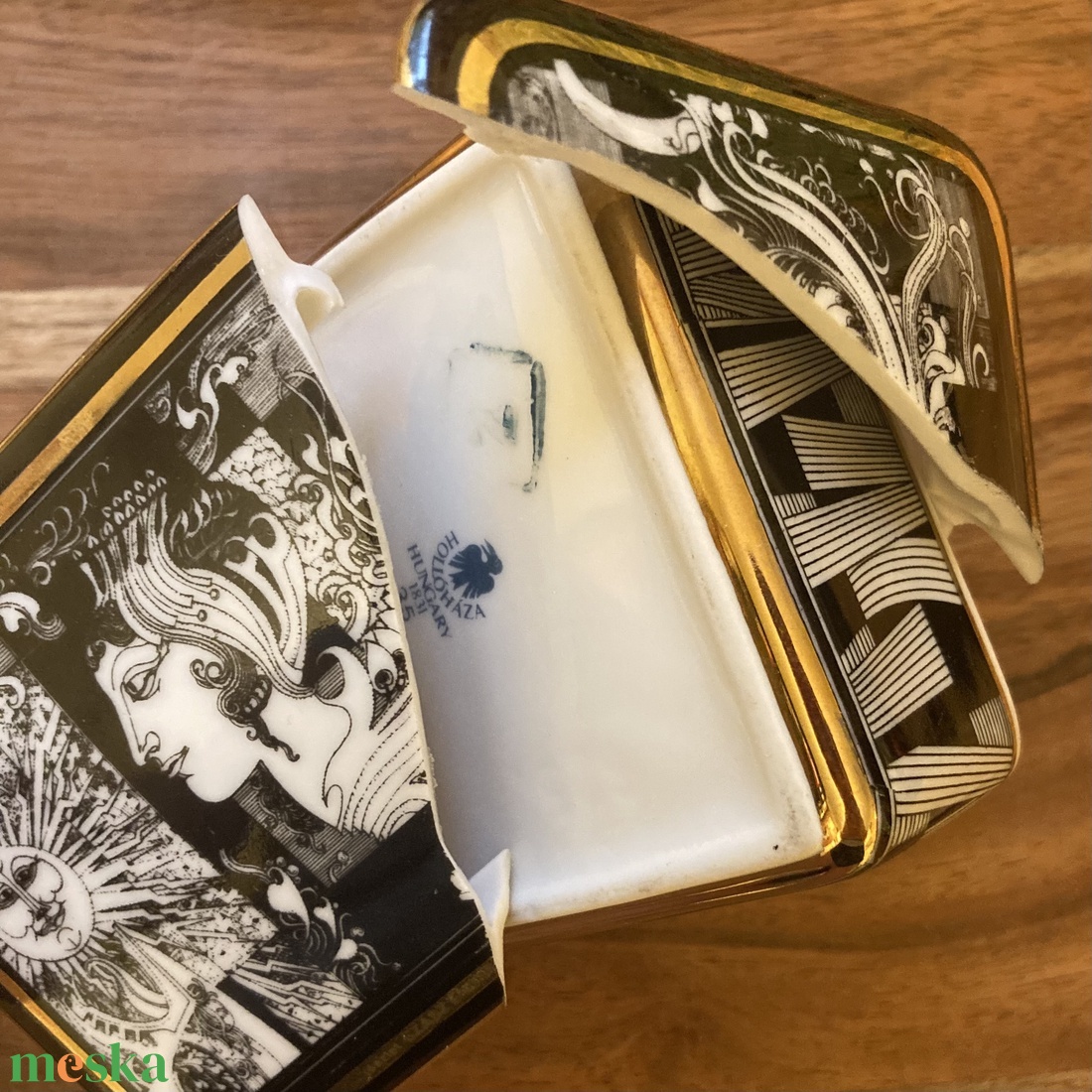 Szász Endre mentett darabok - nyaklánc - szögletes medál nemesacél lánccal - ékszer - nyaklánc - medálos nyaklánc - Meska.hu