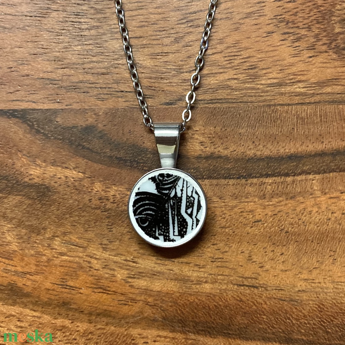 Mentett porcelán darabok - pici medálos nyaklánc - nemesacél - ékszer - nyaklánc - medálos nyaklánc - Meska.hu