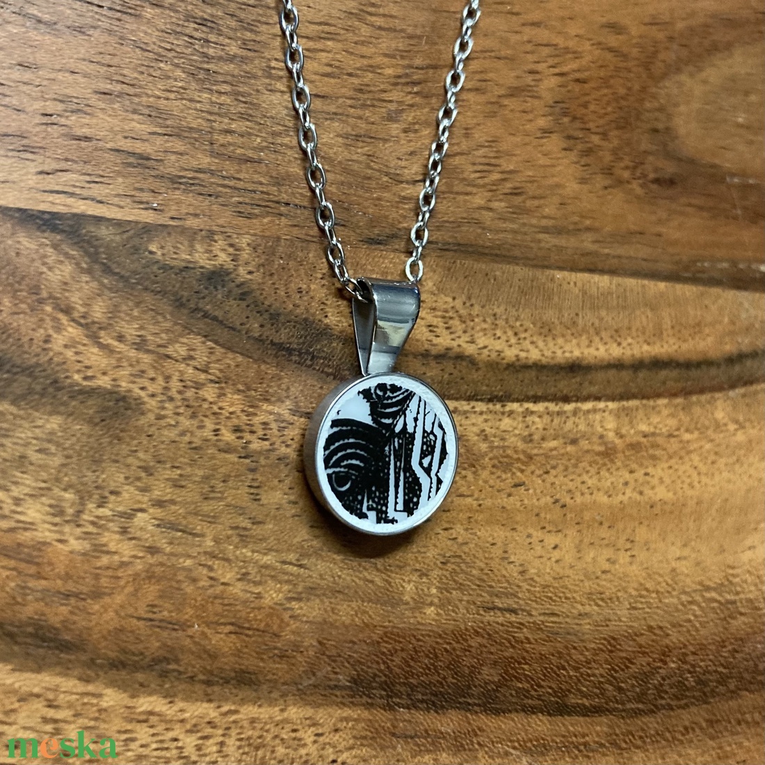 Mentett porcelán darabok - pici medálos nyaklánc - nemesacél - ékszer - nyaklánc - medálos nyaklánc - Meska.hu