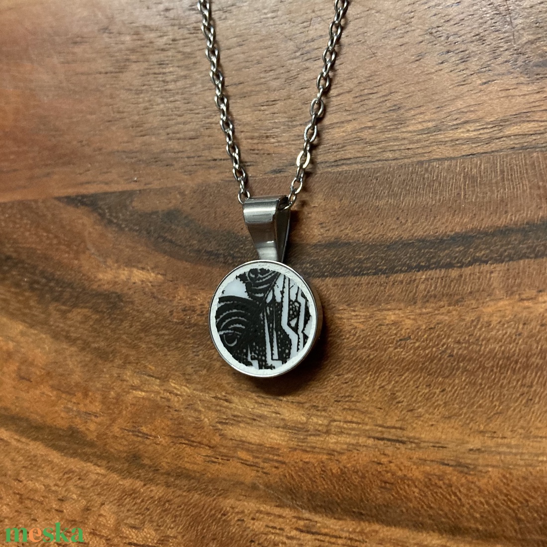 Mentett porcelán darabok - pici medálos nyaklánc - nemesacél - ékszer - nyaklánc - medálos nyaklánc - Meska.hu