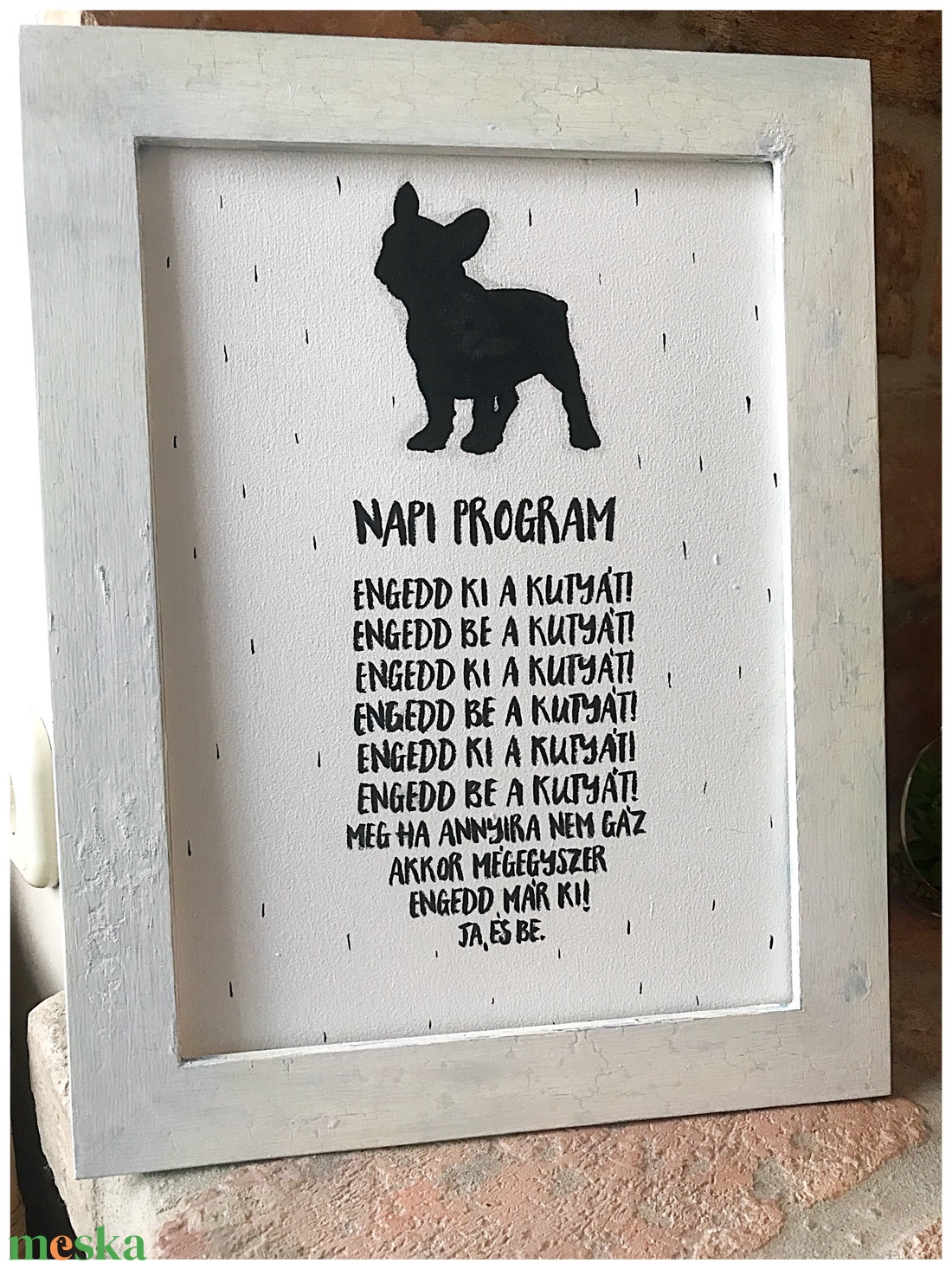 Kutyás vicces táblakép - otthon & életmód - dekoráció - kép & falikép - táblakép - Meska.hu Kutyás vicces táblakép - otthon & életmód - dekoráció - kép & falikép - táblakép - Meska.hu