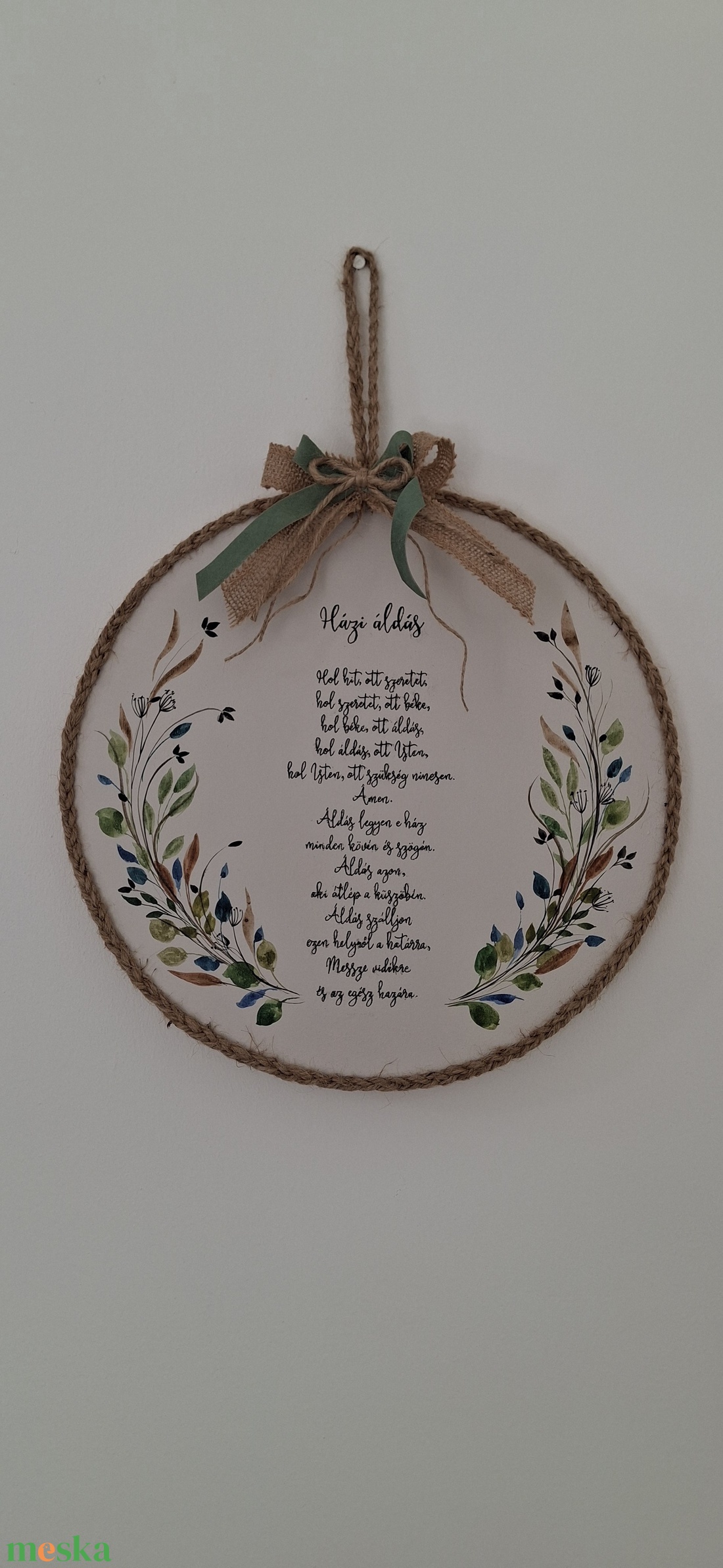 Házi áldás - otthon & életmód - dekoráció - ajtó- és ablak dekoráció - ajtódísz & kopogtató - Meska.hu
