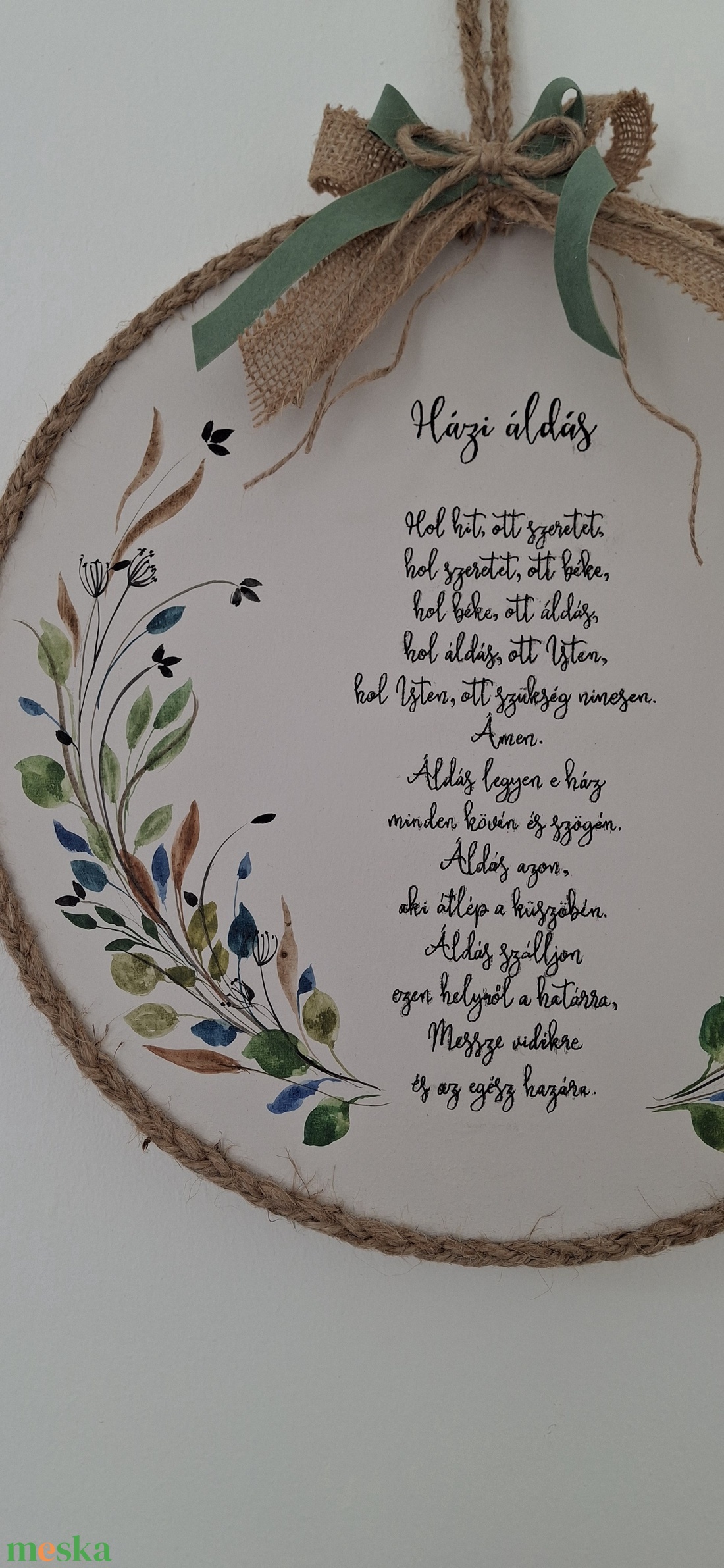 Házi áldás - otthon & életmód - dekoráció - ajtó- és ablak dekoráció - ajtódísz & kopogtató - Meska.hu