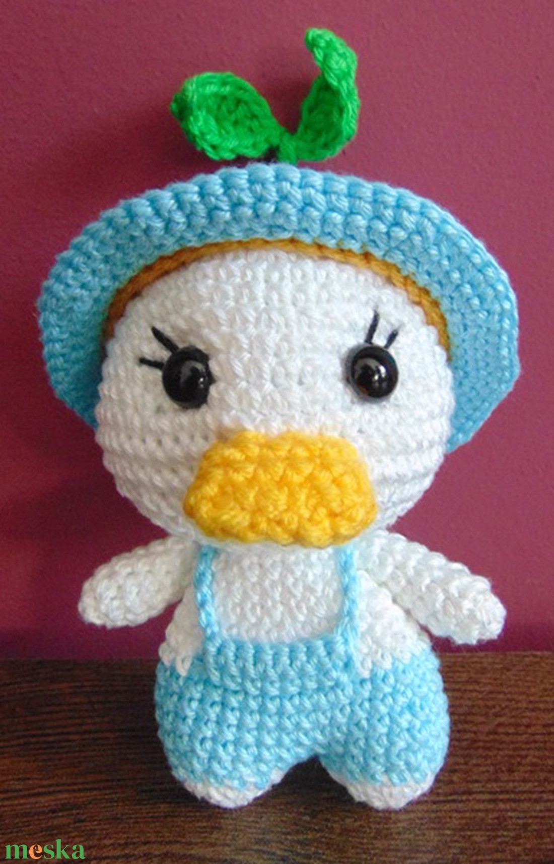 Kalapos kacsa - játék & sport - plüssállat & játékfigura - más figura - Meska.hu