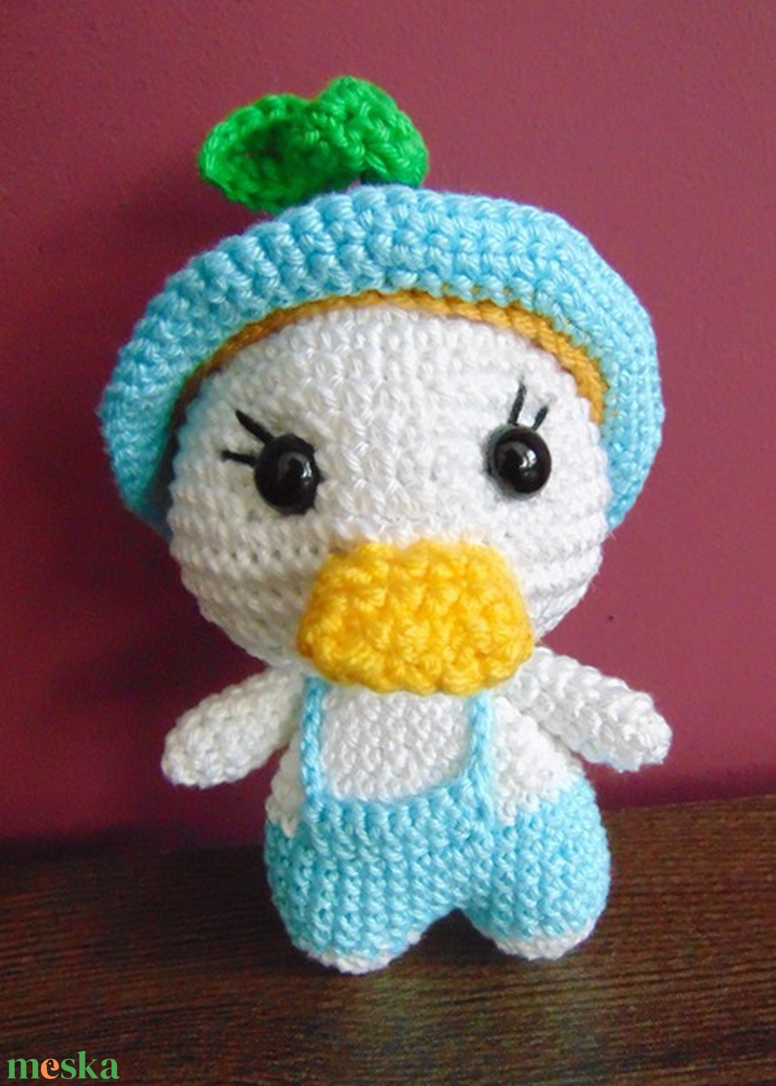 Kalapos kacsa - játék & sport - plüssállat & játékfigura - más figura - Meska.hu