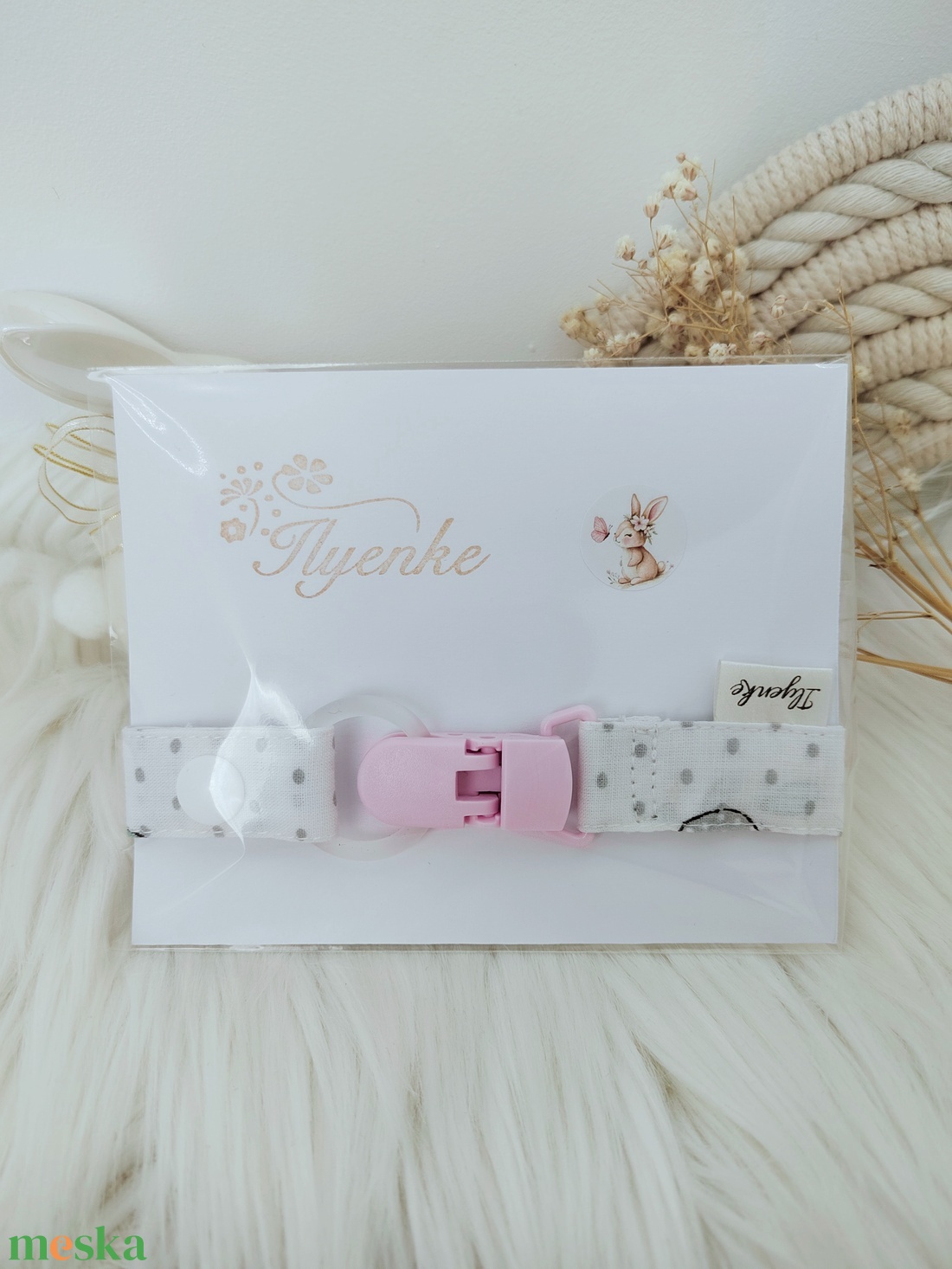 Textil cumitartó pánt.  - baba - mama - baba játékok - cumilánc - Meska.hu