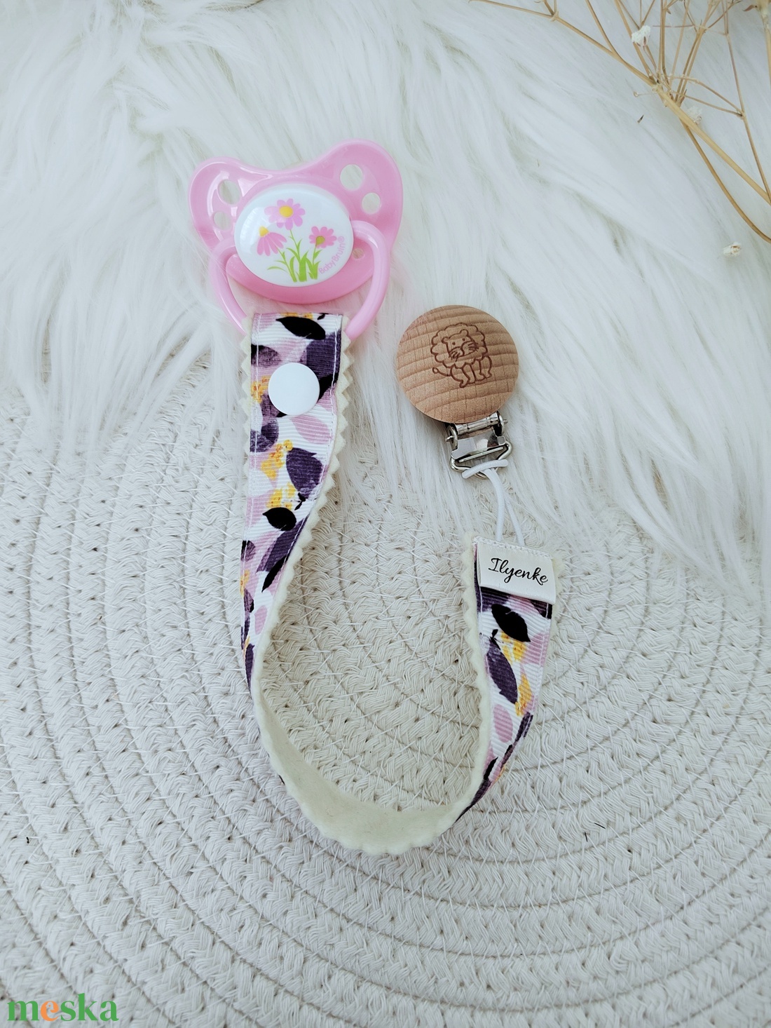 Textil cumitartó pánt.  - baba - mama - baba játékok - cumilánc - Meska.hu