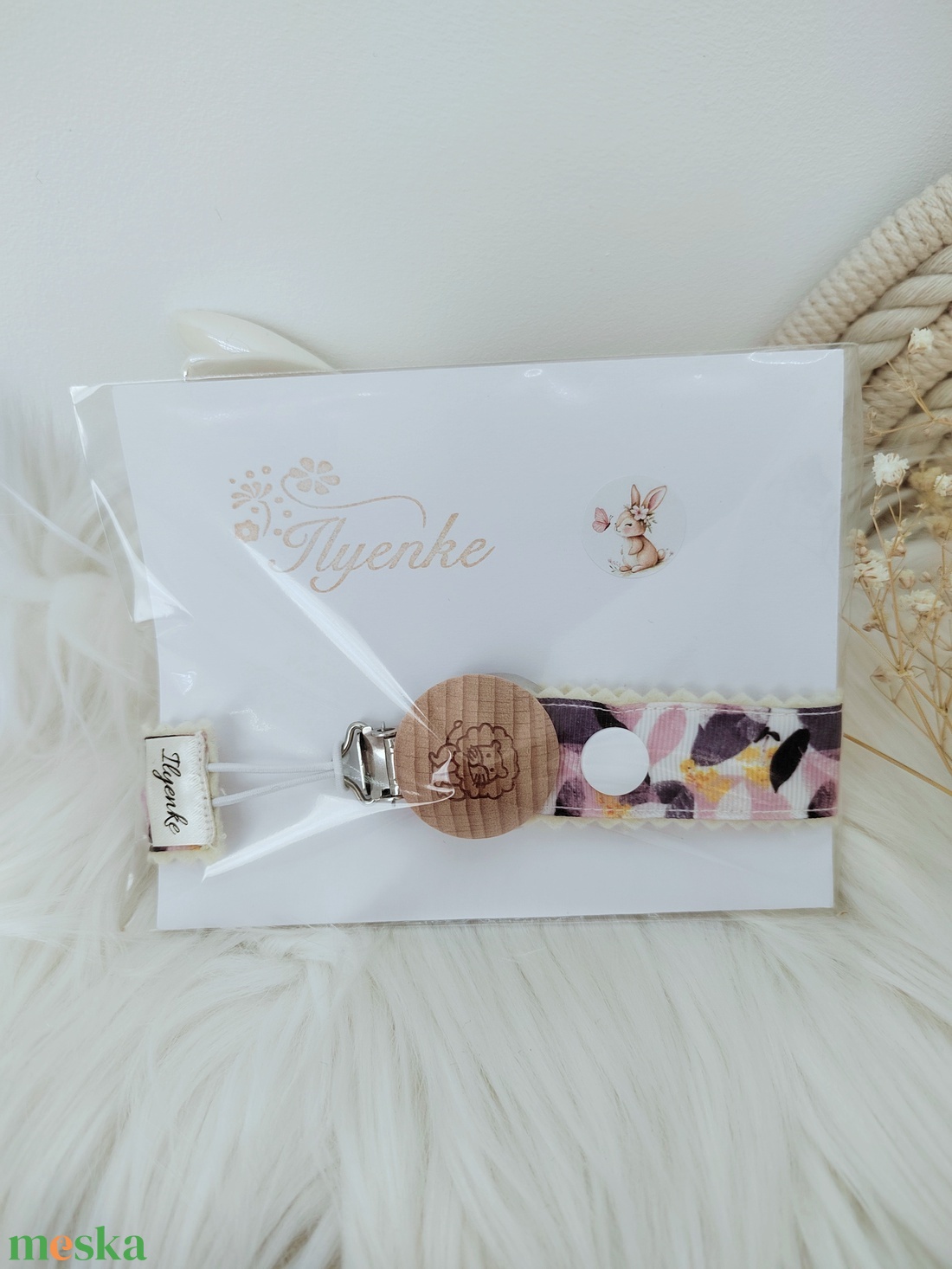 Textil cumitartó pánt.  - baba - mama - baba játékok - cumilánc - Meska.hu