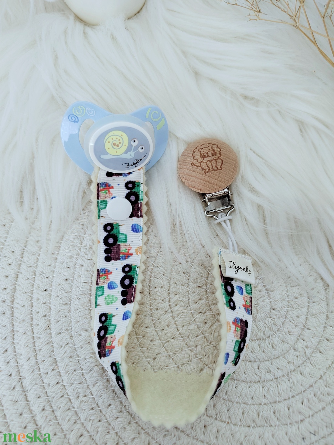 Textil cumitartó pánt.  - baba - mama - baba játékok - cumilánc - Meska.hu