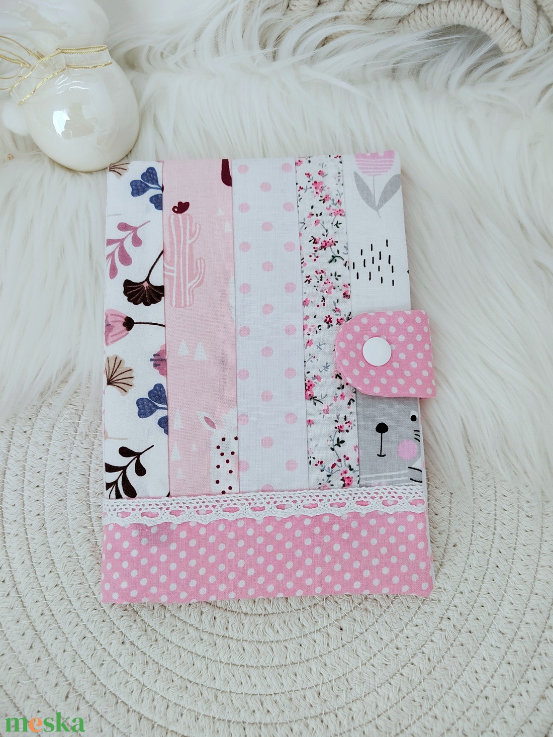 Bélelt, patentos kiskönyv boritó  - baba - mama - babaemlékek - egészségügyi kiskönyv borító - Meska.hu