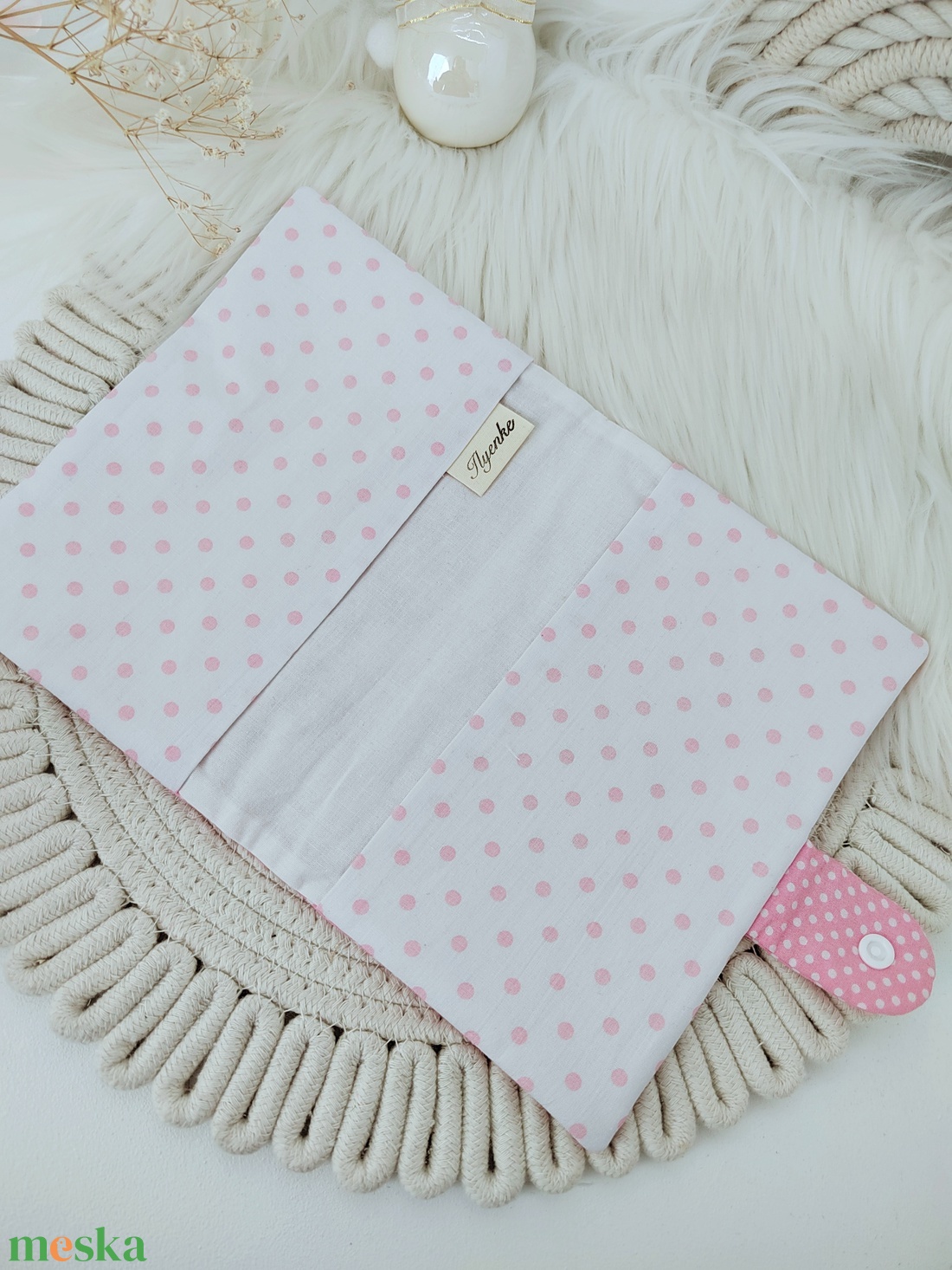 Bélelt, patentos kiskönyv boritó  - baba - mama - babaemlékek - egészségügyi kiskönyv borító - Meska.hu