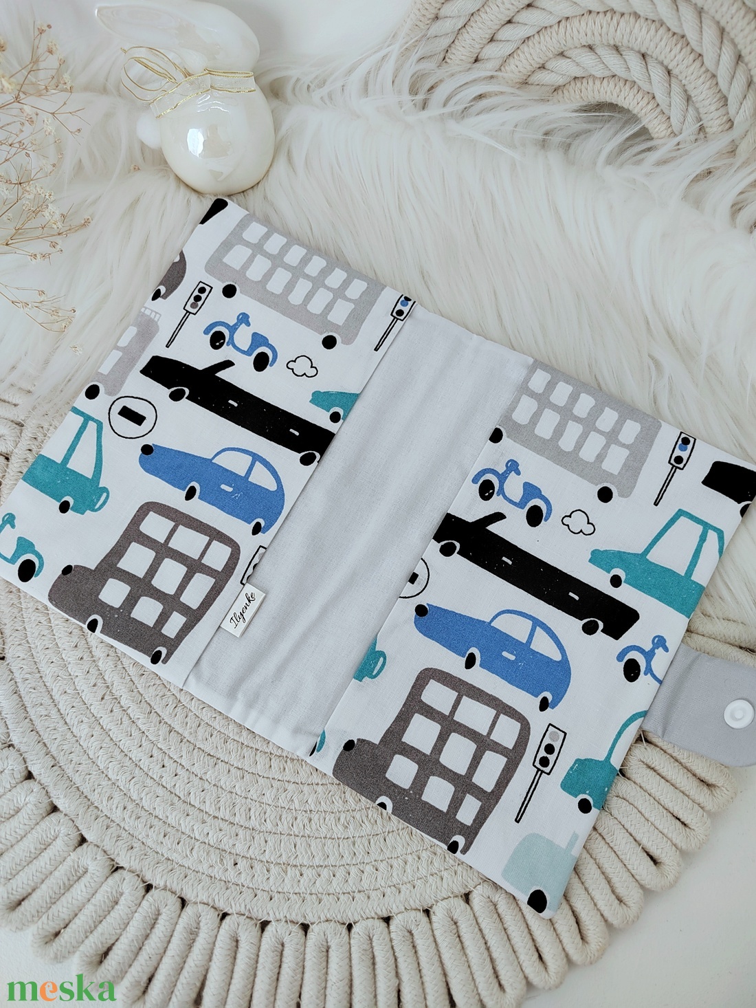 Bélelt, patentos kiskönyv boritó  - baba - mama - babaemlékek - egészségügyi kiskönyv borító - Meska.hu