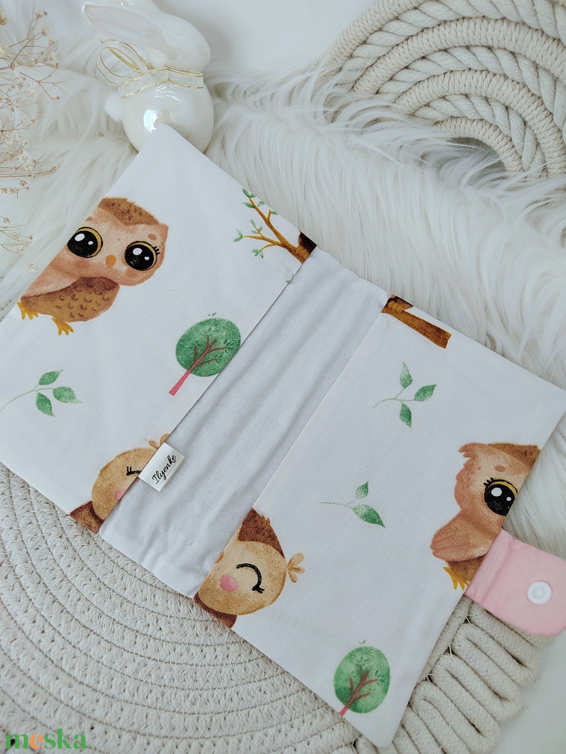 Bélelt, patentos kiskönyv boritó  - baba - mama - babaemlékek - egészségügyi kiskönyv borító - Meska.hu