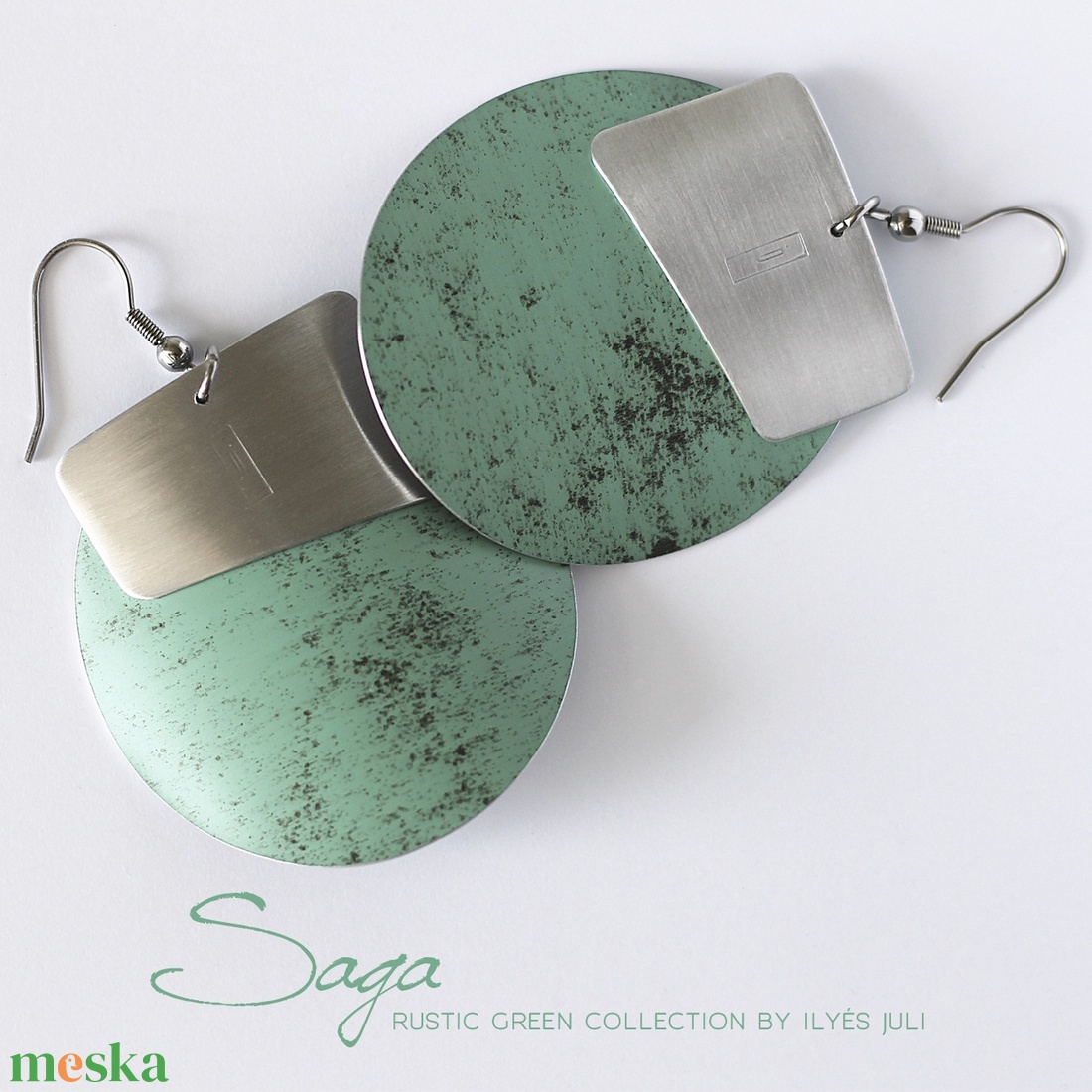 SAGA RUSTIC GREEN fülbevaló - ékszer - fülbevaló - karika fülbevaló - Meska.hu SAGA RUSTIC GREEN fülbevaló - ékszer - fülbevaló - karika fülbevaló - Meska.hu