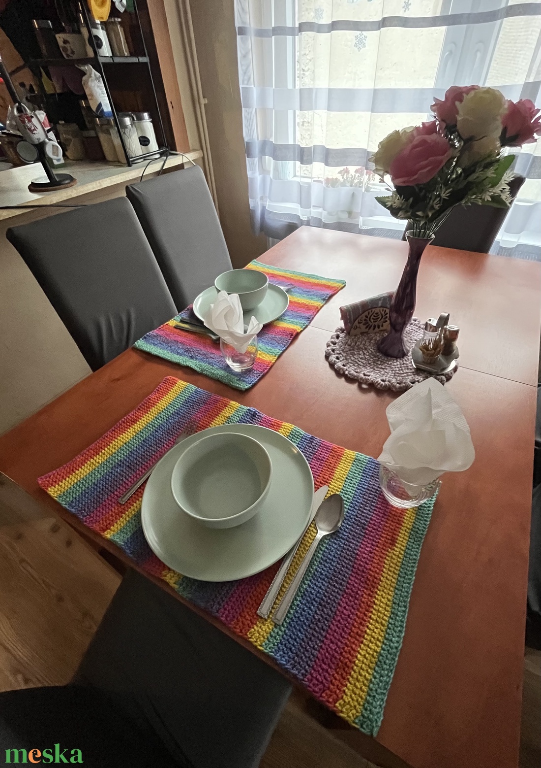 Horgolt tányéralátét - otthon & életmód - dekoráció - asztal és polc dekoráció - asztal és polc dekoráció - Meska.hu