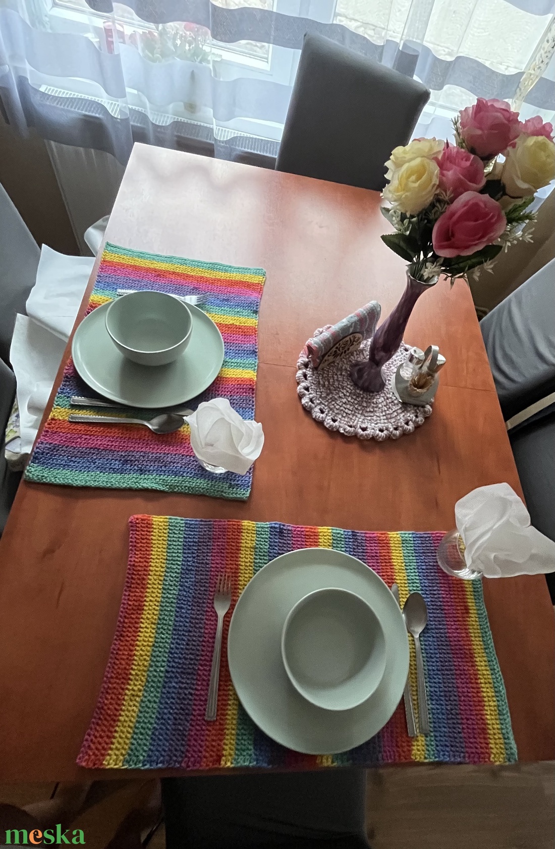 Horgolt tányéralátét - otthon & életmód - dekoráció - asztal és polc dekoráció - asztal és polc dekoráció - Meska.hu