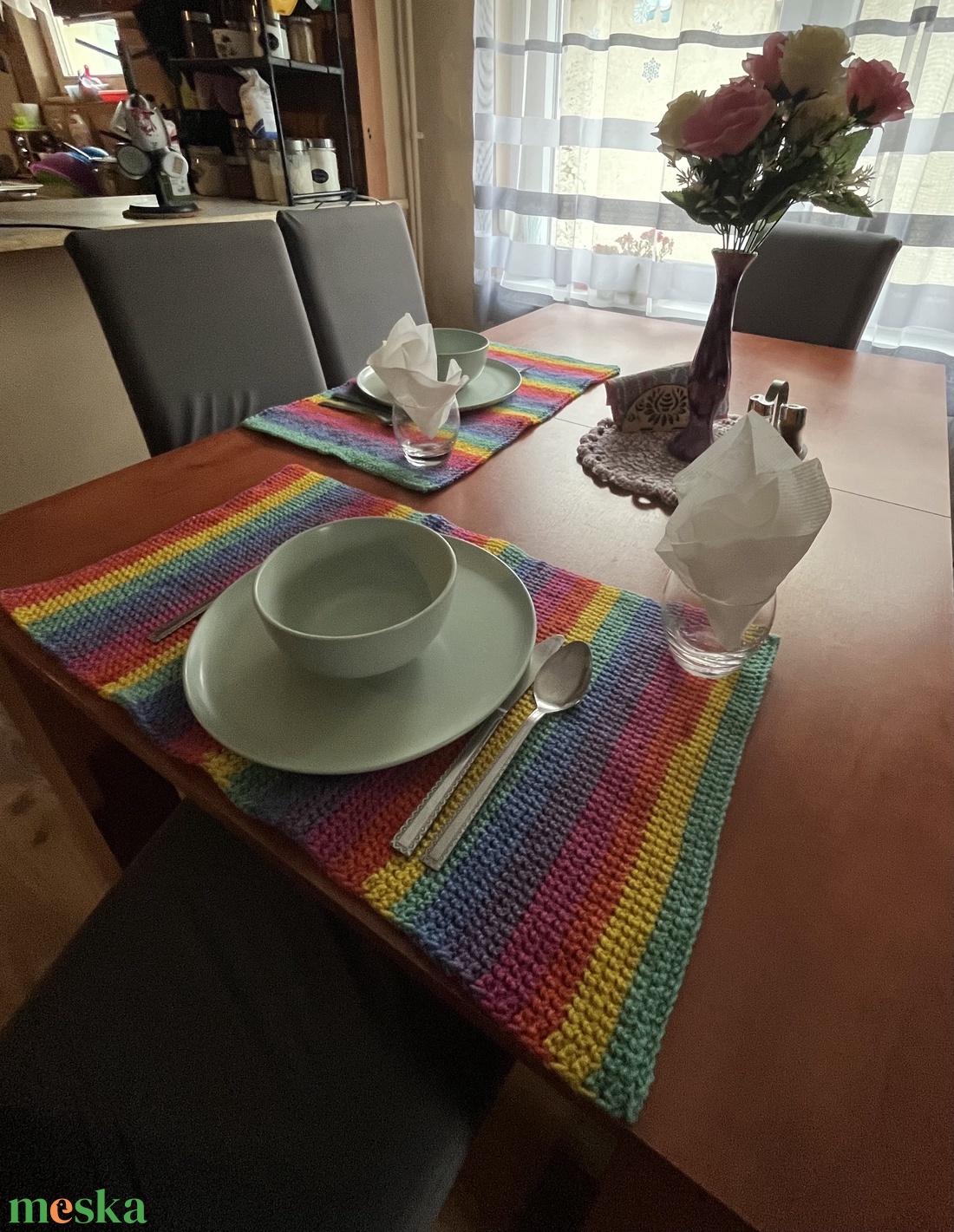 Horgolt tányéralátét - otthon & életmód - dekoráció - asztal és polc dekoráció - asztal és polc dekoráció - Meska.hu