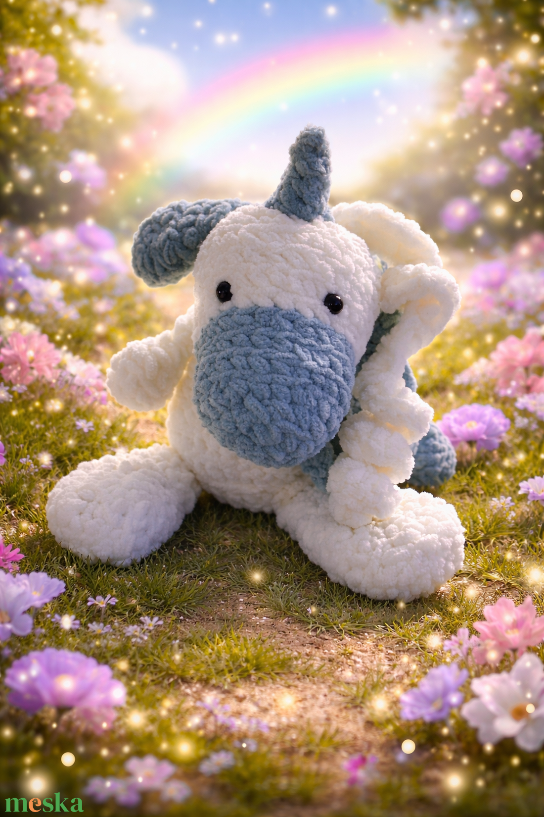 Amigurumi unikornis - játék & sport - plüssállat & játékfigura - unikornis - Meska.hu