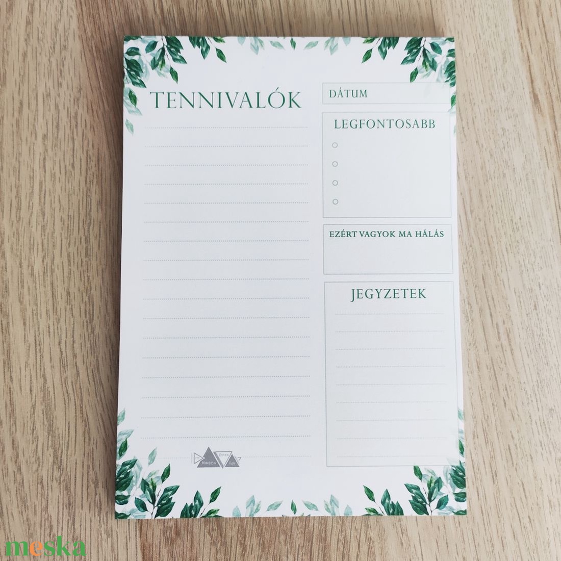Tudatos Naptervezőm � Levelek - otthon & életmód - papír, írószer - naptár & tervező - Meska.hu
