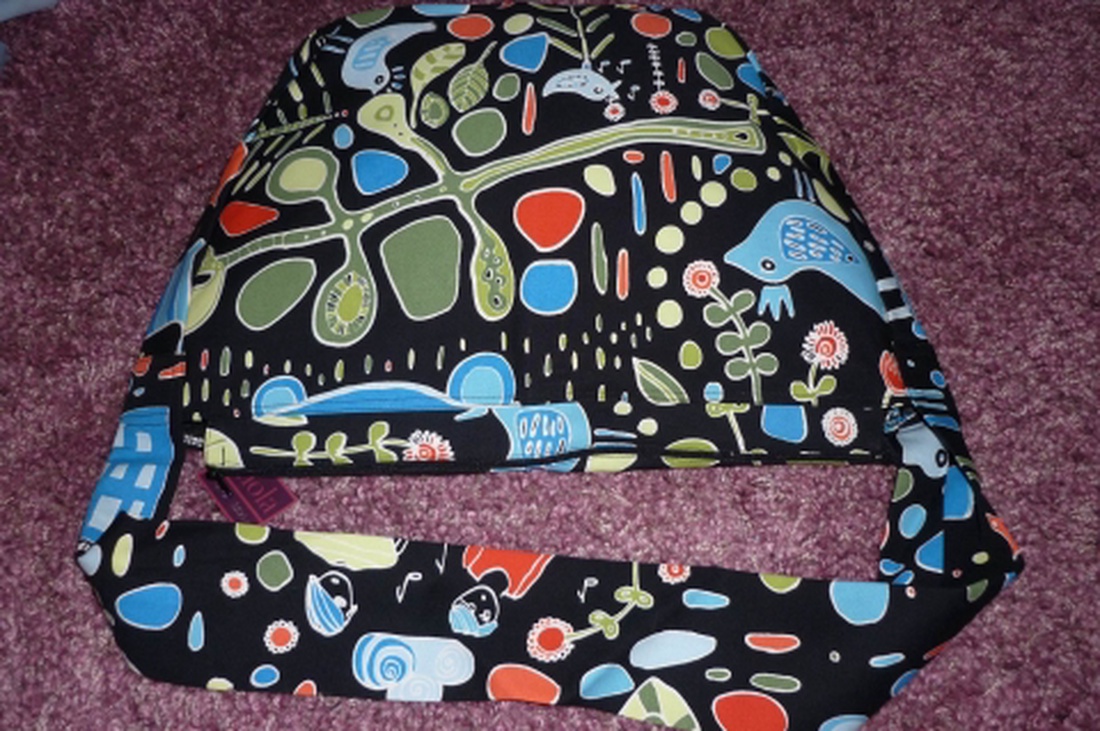 Válltáska / Oldaltáska / Biciklis táska fekete alapon madaras -  - Meska.hu