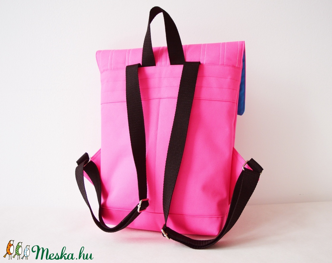 Neon pink vízlepergető kicsi hátizsák épület mintával - táska & tok - hátizsák - hátizsák - Meska.hu Neon pink vízlepergető kicsi hátizsák épület mintával - táska & tok - hátizsák - hátizsák - Meska.hu