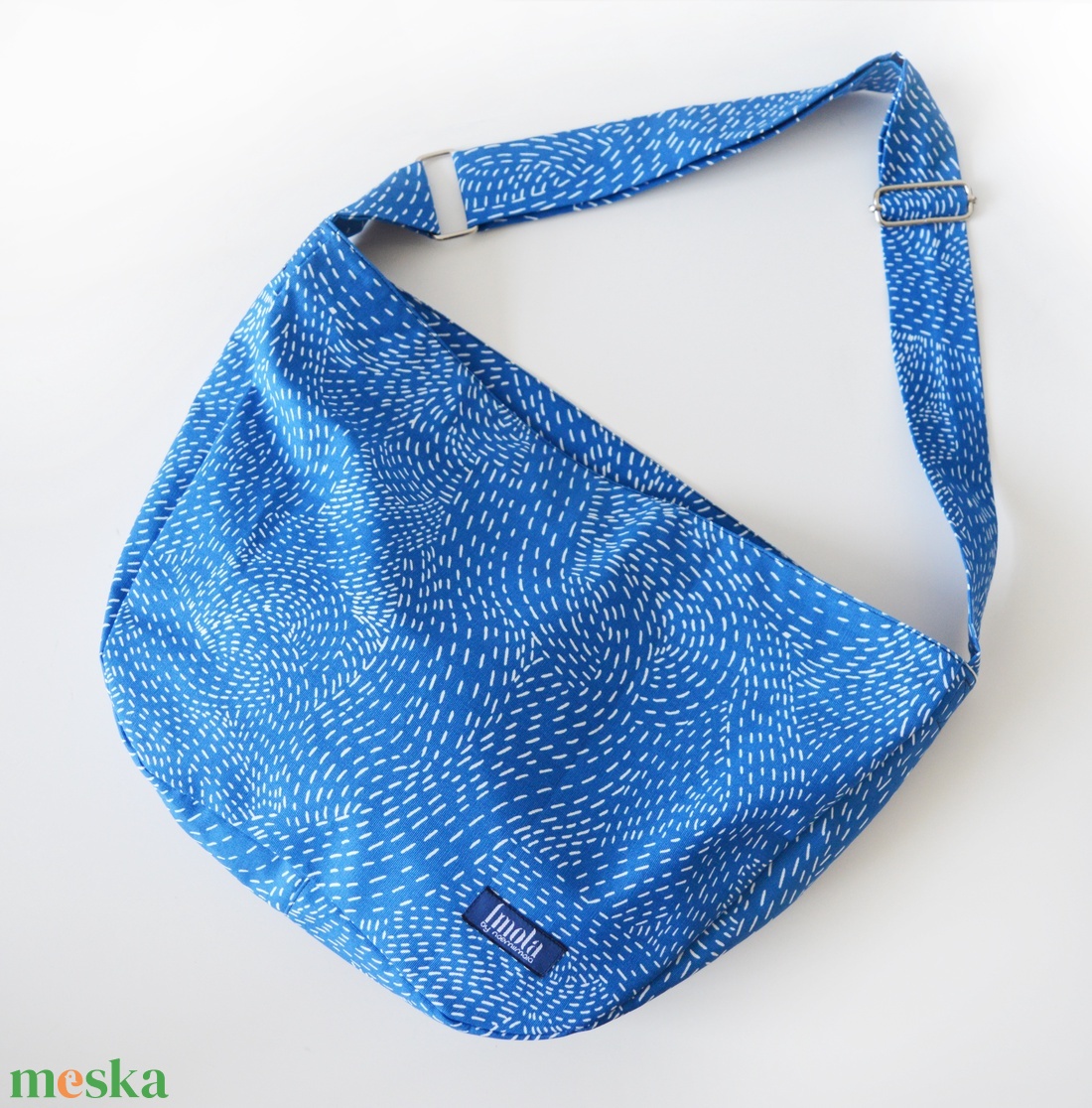 1.1 BASIC KOLLEKCIÓ Válltáska / Oldaltáska / Biciklis táska égkék - táska & tok - kézitáska & válltáska - vállon átvethető táska - Meska.hu