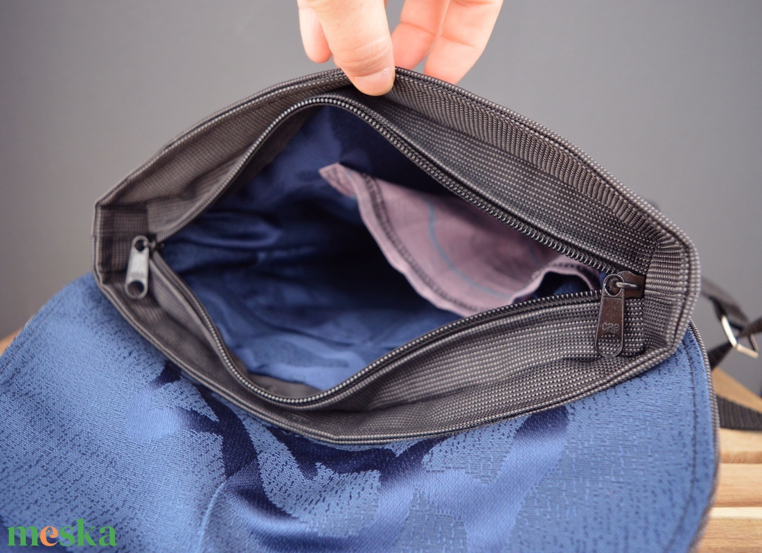 Szürke vízlepergető kicsi hátizsák - táska & tok - hátizsák - hátizsák - Meska.hu