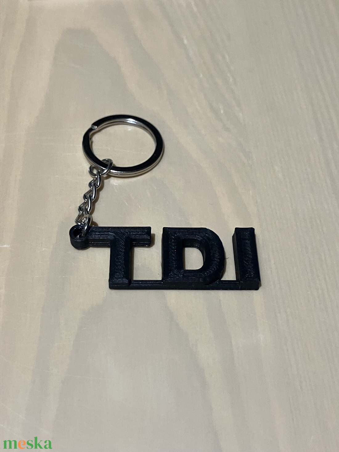TDI (TurboDiesel) 3D Nyomtatott Kulcstartó Fekete - táska & tok - kulcstartó & táskadísz - kulcstartó - Meska.hu