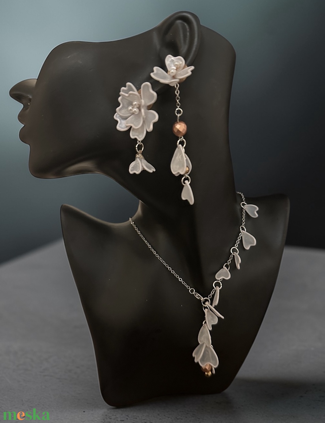 Mennyasszonyi ékszer szett - esküvő - ékszer - ékszerszett - Meska.hu