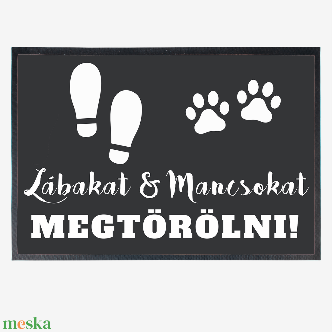 Lábakat és Mancsokat megtörölni lábtörlő  - otthon & életmód - lakástextil - lábtörlő - Meska.hu