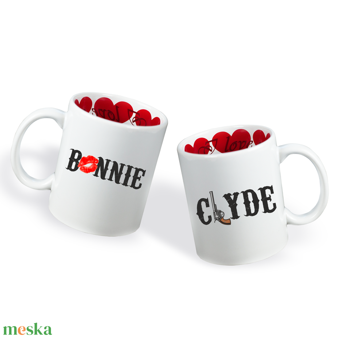 Valentin napi Páros bögre - Bonnie - Clyde - otthon & életmód - konyhafelszerelés, tálalás - tálalás - bögre & csésze - Meska.hu Valentin napi Páros bögre - Bonnie - Clyde - otthon & életmód - konyhafelszerelés, tálalás - tálalás - bögre & csésze - Meska.hu