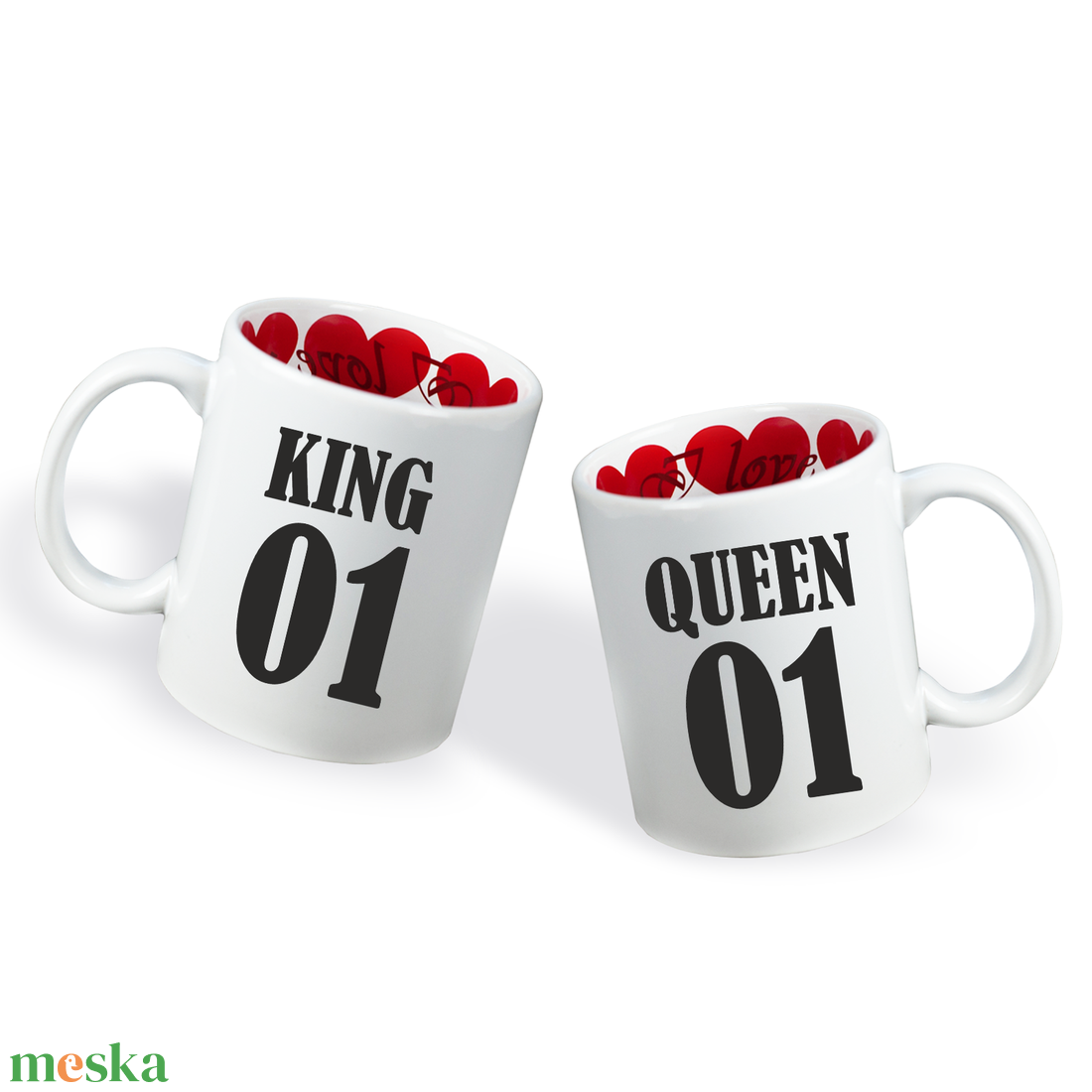Valentin napi Páros bögre - King-Queen - otthon & életmód - konyhafelszerelés, tálalás - tálalás - bögre & csésze - Meska.hu Valentin napi Páros bögre - King-Queen - otthon & életmód - konyhafelszerelés, tálalás - tálalás - bögre & csésze - Meska.hu