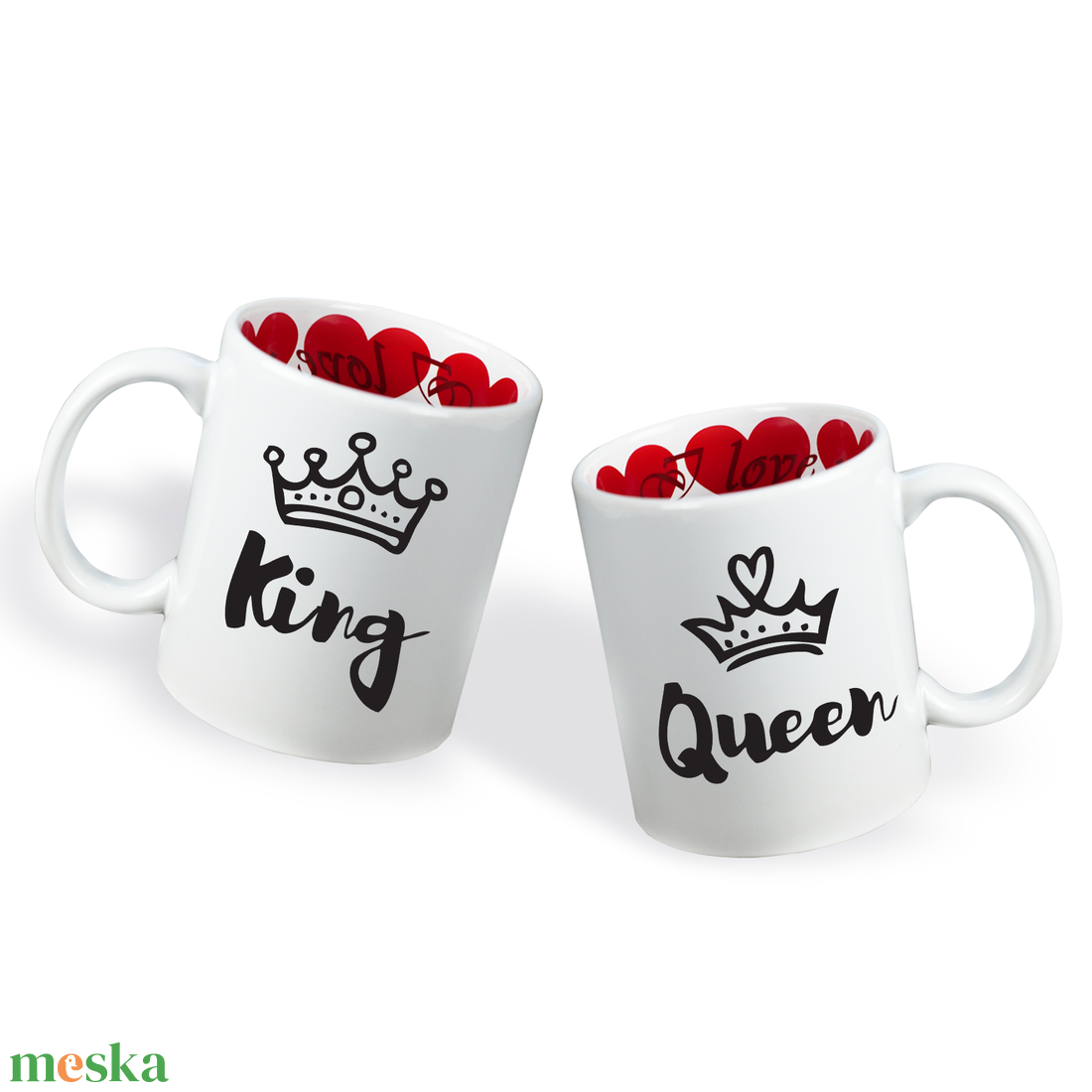 Valentin napi Páros bögre - King-Queen - otthon & életmód - konyhafelszerelés, tálalás - tálalás - bögre & csésze - Meska.hu Valentin napi Páros bögre - King-Queen - otthon & életmód - konyhafelszerelés, tálalás - tálalás - bögre & csésze - Meska.hu